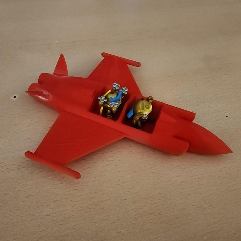Two-seater jet fighter - super thing compatible