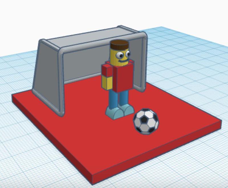 Boy in Front of Goal