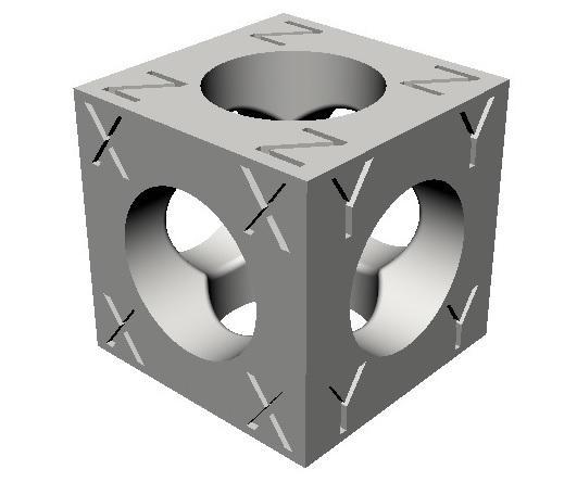 Calibration cube model 3