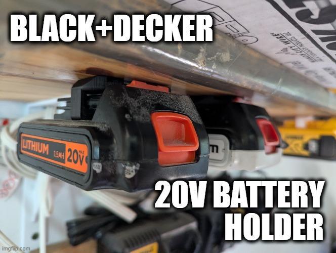 Black & Decker 20v Battery Wall Mount / Holder