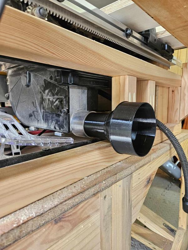 Dust Collector Quick Connect for 7942 DeWalt table saw