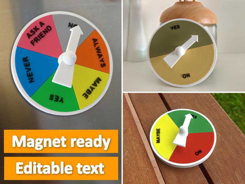 Customizable Decision Maker (Magnet ready)