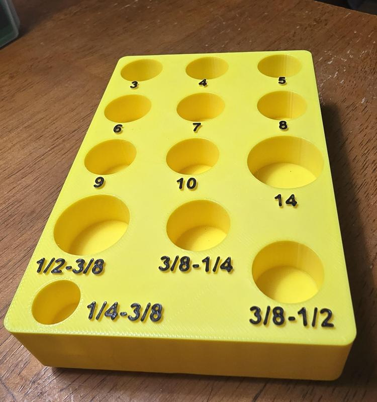 Gridfinity Icon Hex Sockets and Socket Adapters