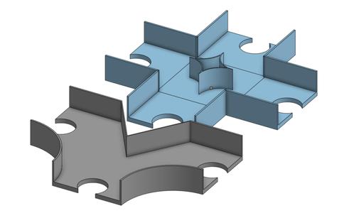 Hexbug nano track guided junction expantion