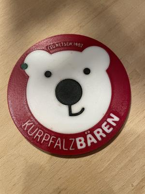 TSG 1902 Ketsch Kurpfalzbären Logo Untersetzer