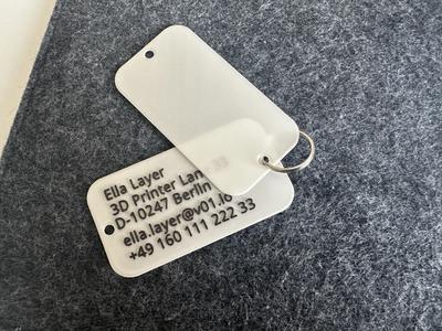 Baggage Name Tag - Flexible and Easy to Customize