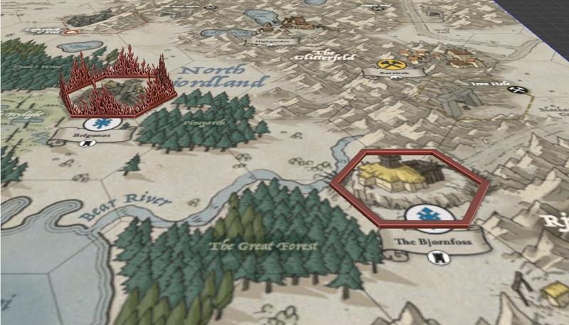 Burning Banners - Hex Control / Razed Markers