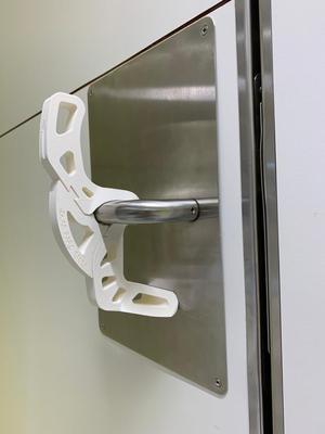 Hands free door opener for hospitals