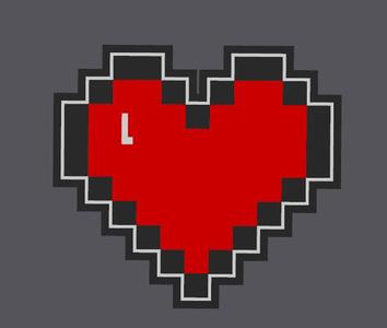 Zelda Heart 8Bits Lightbox