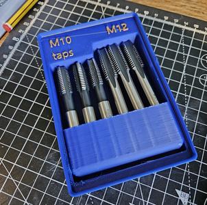 Gridfinity M10 M12 tap storage colapsable