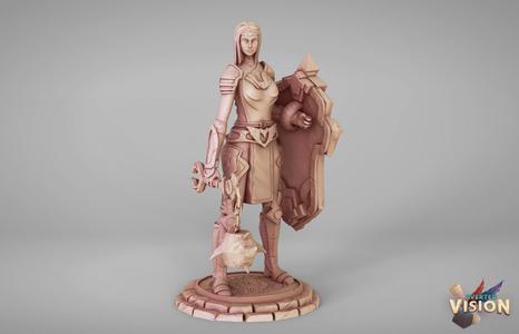 Female human paladin