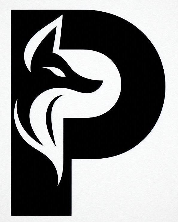Fox alphabet: Letter P (version 2)