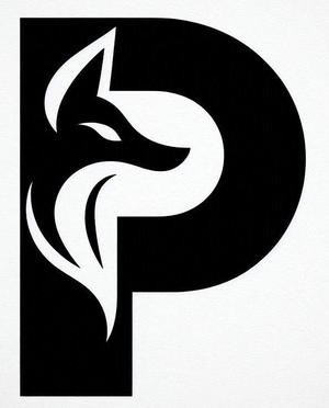 Fox alphabet: Letter P (version 2)
