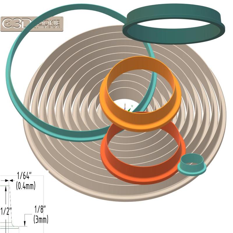 Multi Size Round Cookie Cutter Set