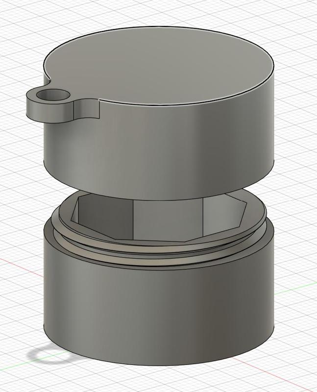 Predator Pool Cue Chalk Storage Keychain