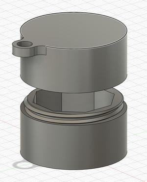 Predator Pool Cue Chalk Storage Keychain