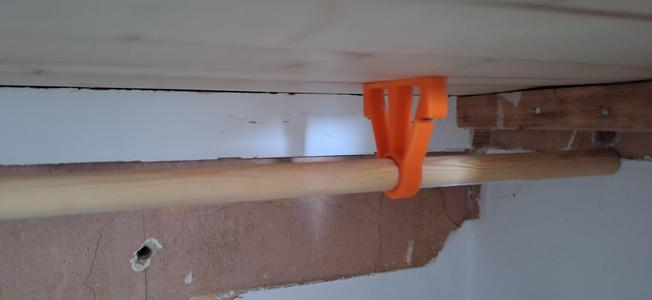 Round Hanging rail 20mm rod tube
