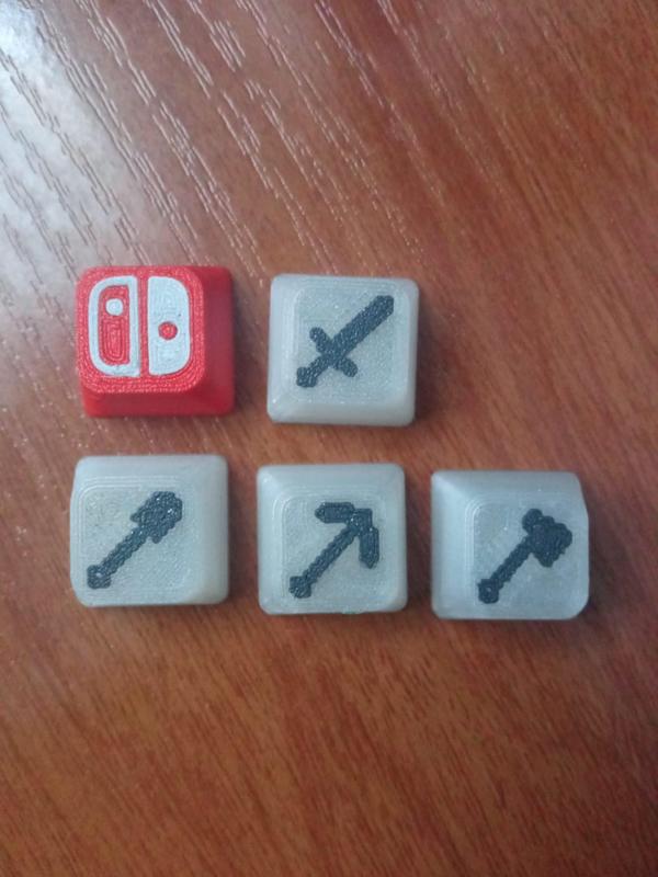 Minecraft & Nintendo_Switch keycaps