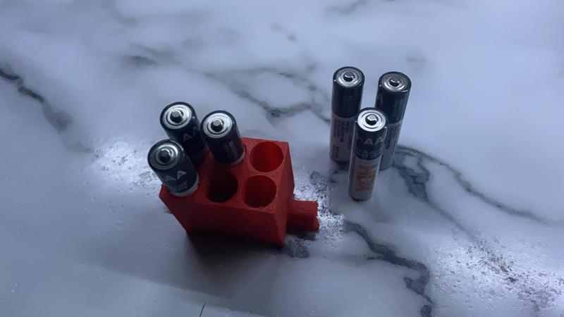 Triple AAA battery holder