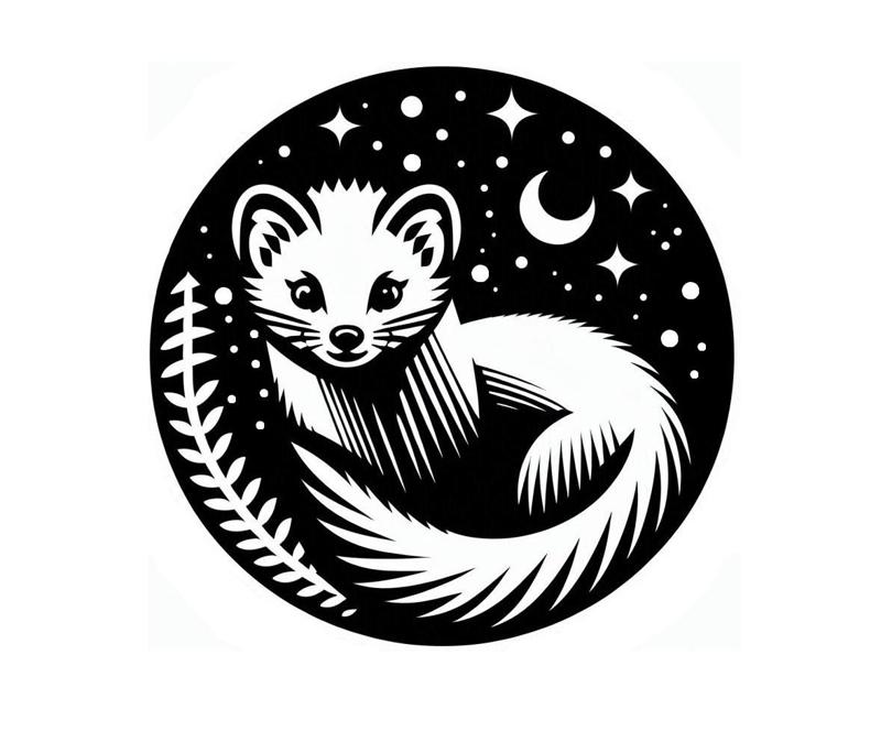 Coaster / pendant: Marten 6