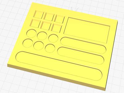 Mechanics Part Plate Organizer with Magnet
