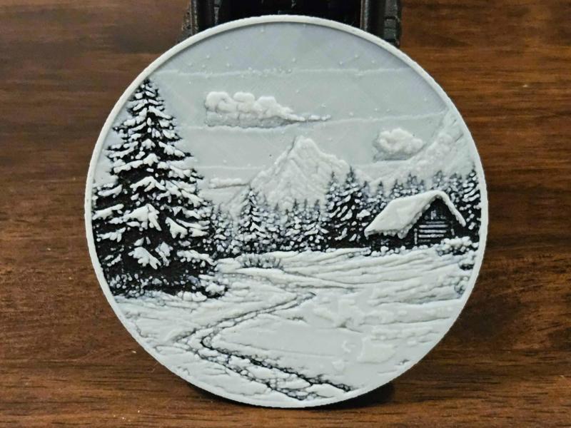 Winter Landscape Coaster
