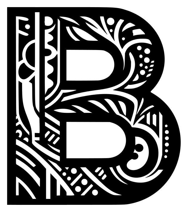 Stencil: Letter B (version 2)