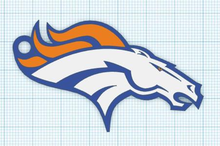 Denver Broncos Keychain
