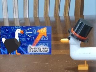 Christmas goose for one color printer