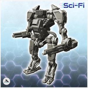 Xemir combat robot (9) - Future Sci-Fi SF Post apocalyptic Tabletop Scifi Wargaming Planetary exploration RPG