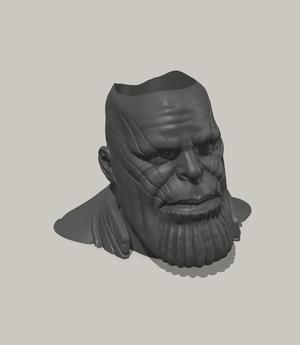 Thanos with hair vase