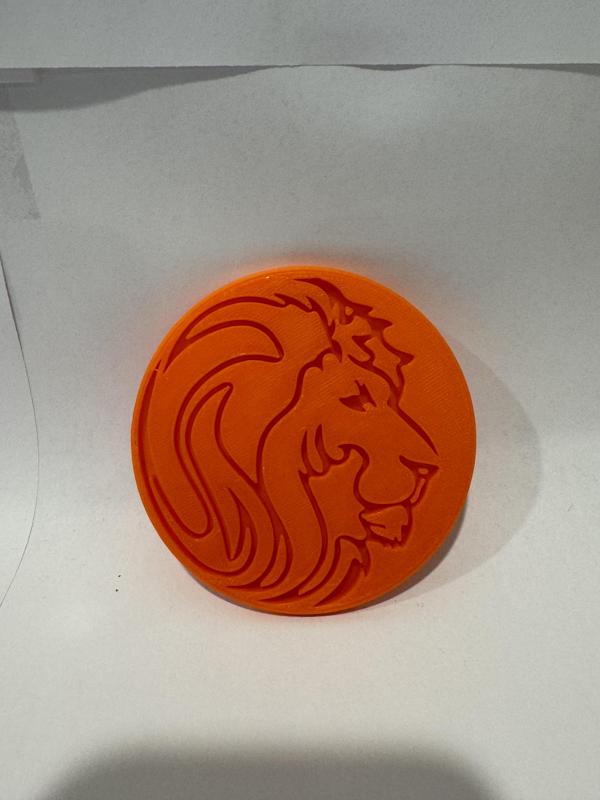 Lion Head Coaster - Catches water - Silhouette
