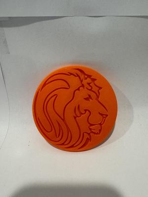 Lion Head Coaster - Catches water - Silhouette