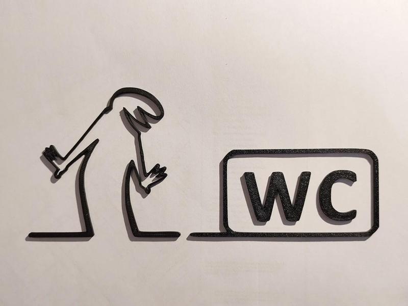 WC door hanger from "La Linea" Balum Balum.