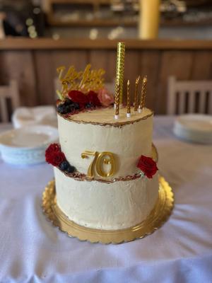 cake topper - 70 years side / zapichovátko 70 let bok dortu