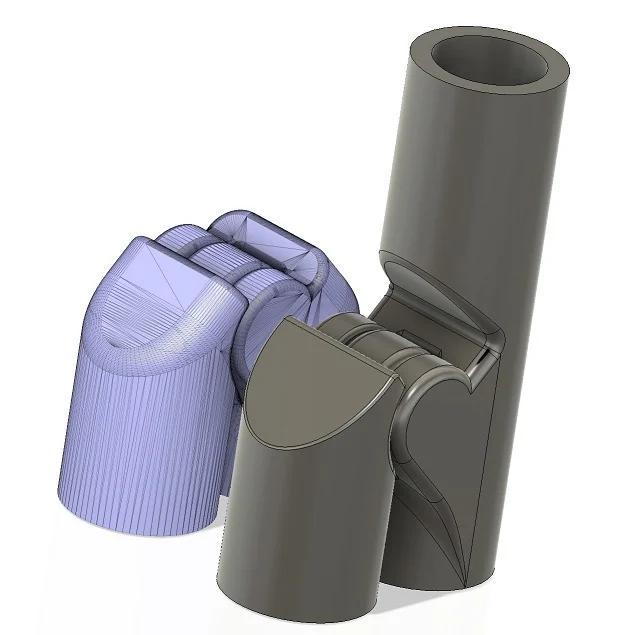 Hinged Corner for PVC Gates w/ vertical