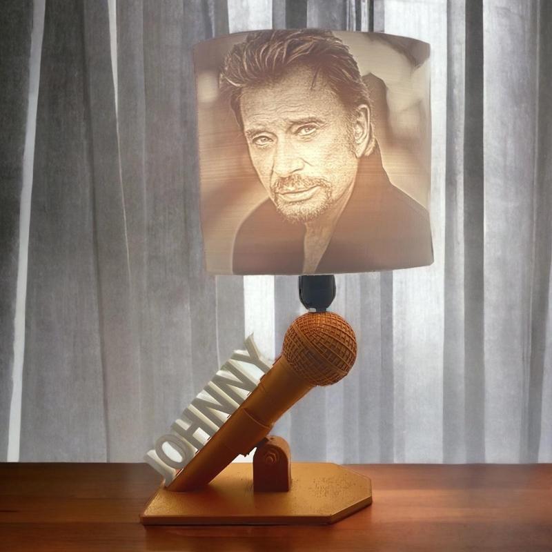 Johnny Hallyday lampe