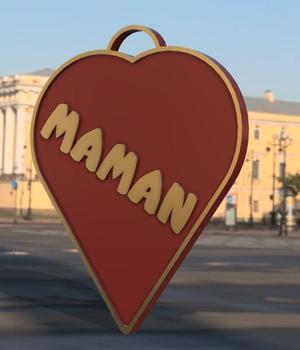Porte clef Love maman