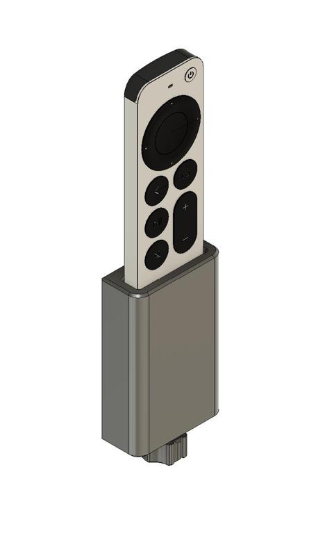 Apple Siri Remote Holder w/ Magnetic Charger