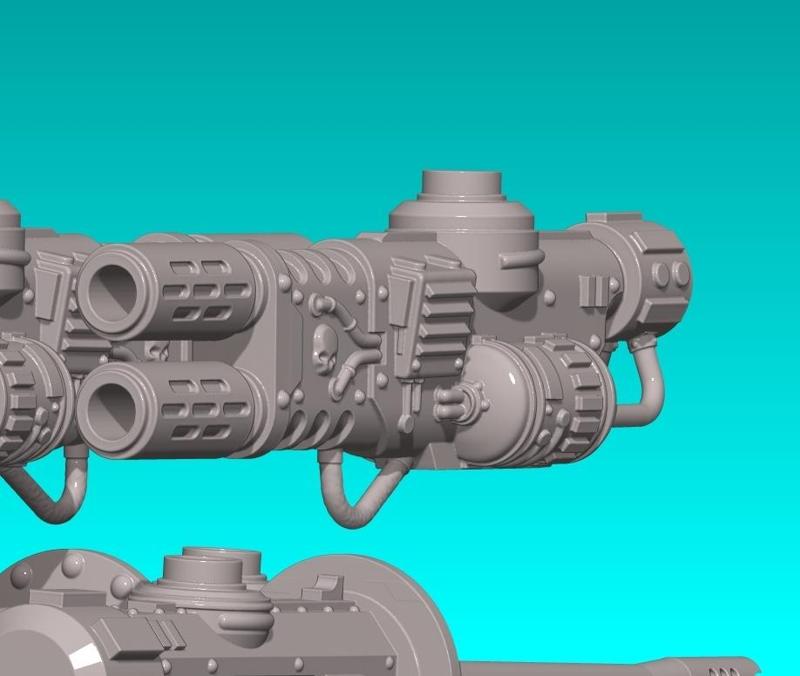 wargaming miniature EQUIPPED ARMS for assault platform