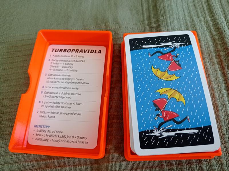 Box for Turboprší card game