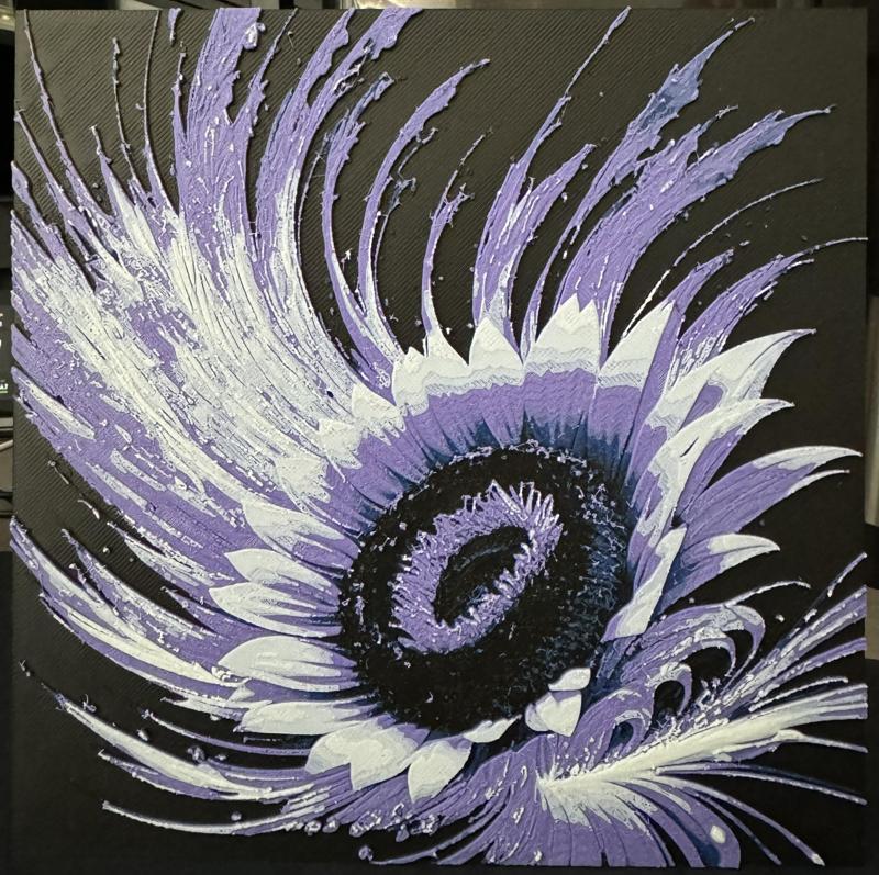 Purple Sunflower Hueforge