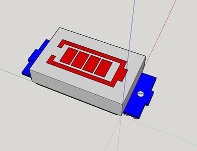 Battery charging state bar graph mock-up