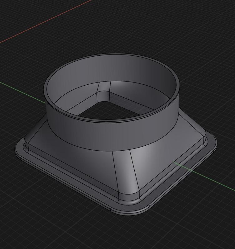 Flsun S1 exhaust adapter to 100mm air hose