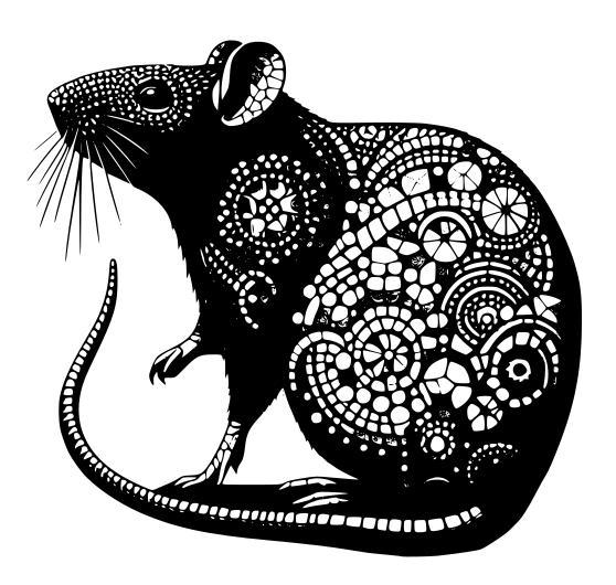Rat mosaic 1 (two colours)