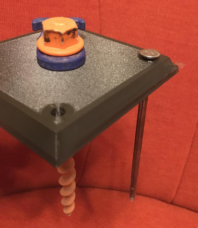 tent peg anchor plate