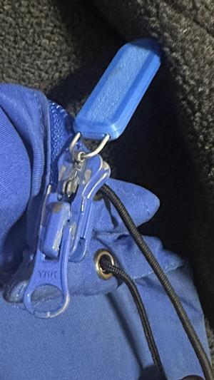 ZipperPull - repair using paperclip