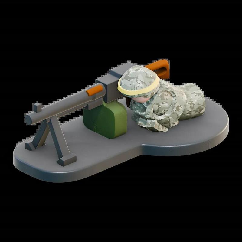 Down Range - Ukrainian PKM Gunner   