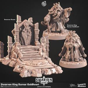 Dwarven King Durnar Goldheart (Pre-Supported) | Cast n Play