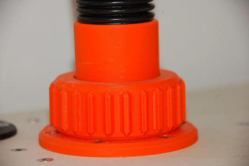 Hose Flange for Printer Enclosure Fan Exhaust Tube   